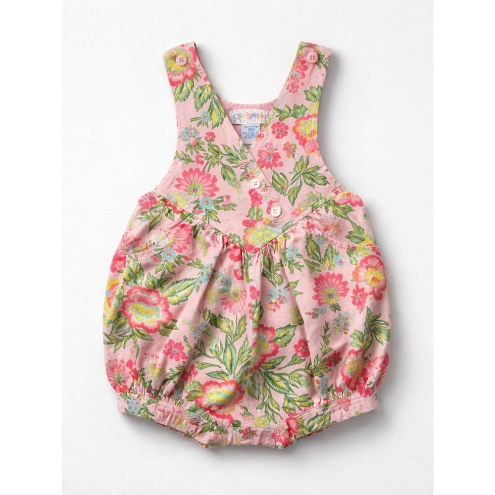Offspring Pink floral bubble romper size 18 months